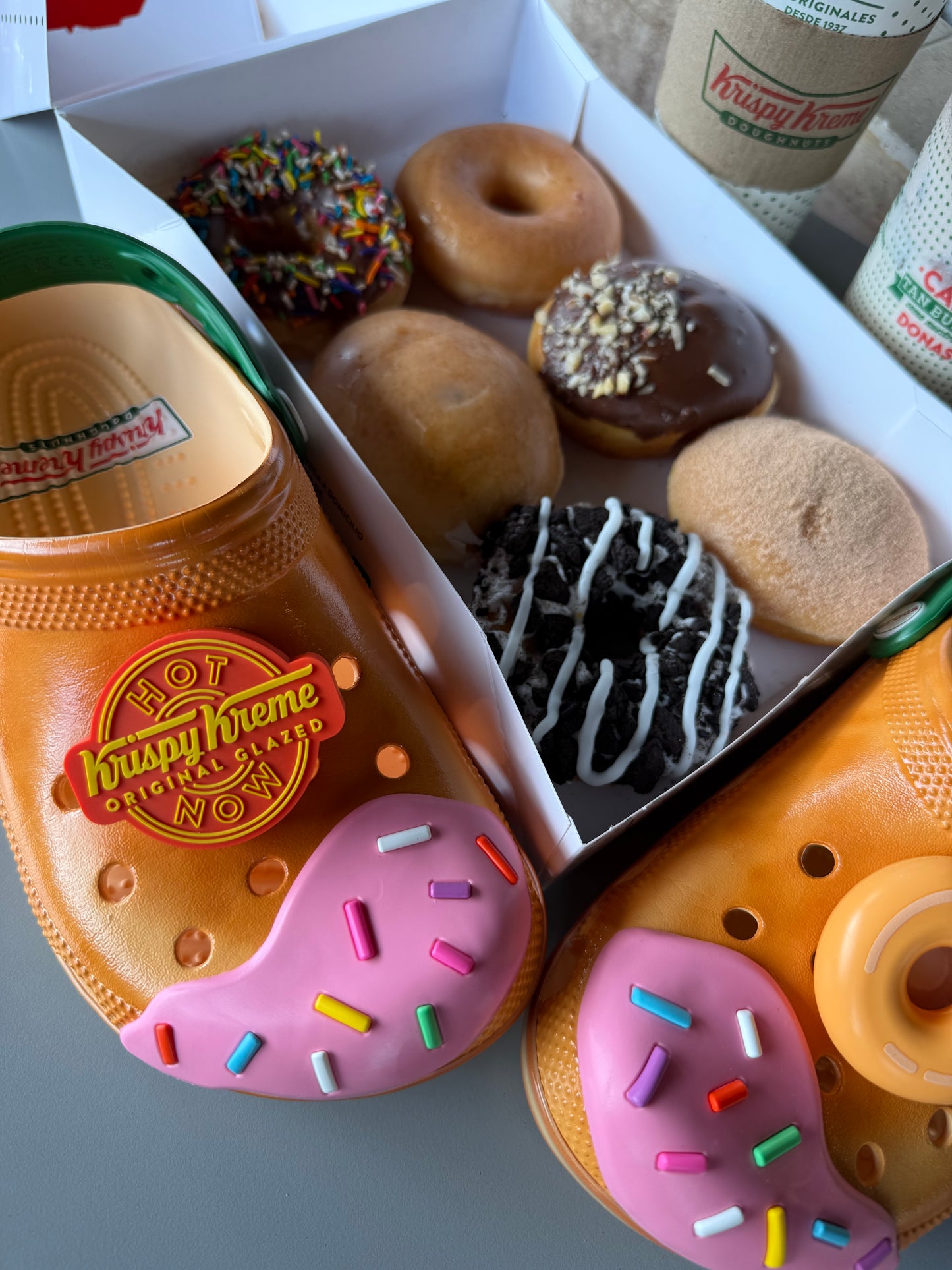 Crocs x Krispy Kreme Classic Clog "Golden Hour"