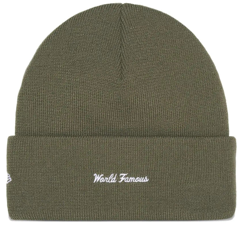 Supreme x New Era Box Logo Beanie (Olive)