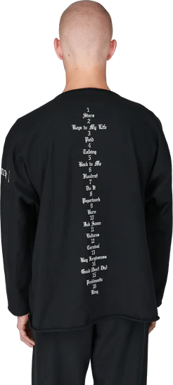 Yeezy Gosha Vultures Long Sleeve Tee (Black)