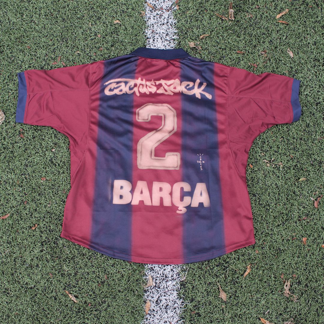 Nike x FC Barcelona x Cactus Jack "Home Skeleton" Jersey Retro (2000/01)