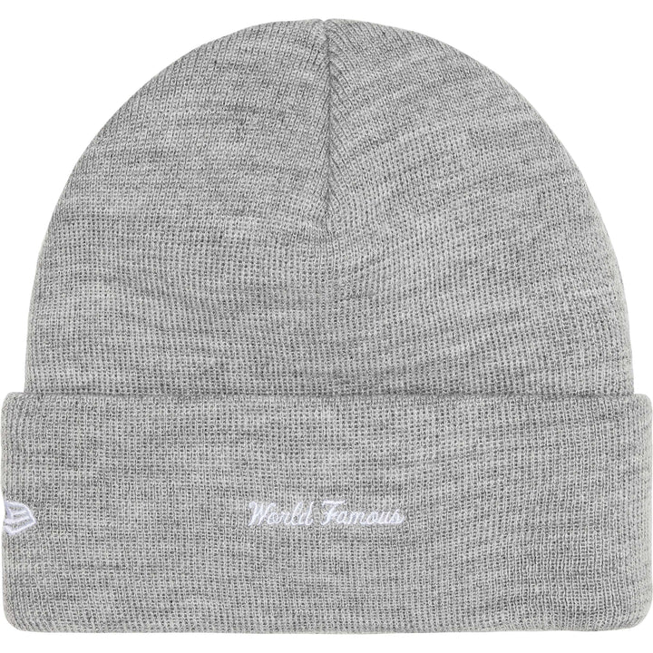 Supreme x New Era Box Logo Beanie (Heather Grey)