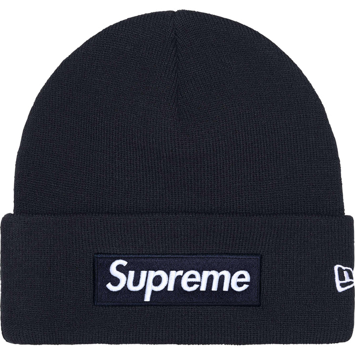 Supreme x New Era Box Logo Beanie (Navy)