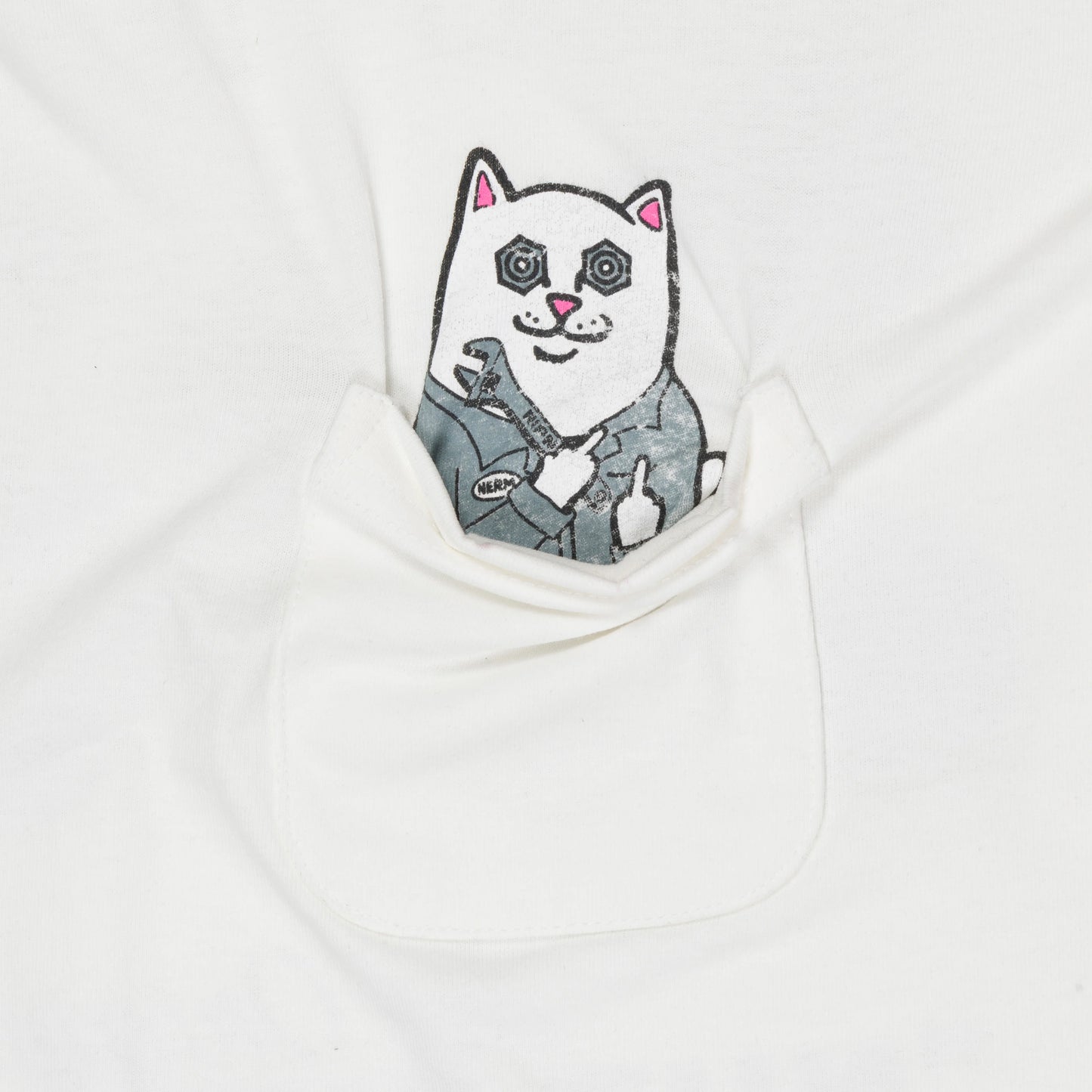 Ripndip Nut Then Bolt Pocket Tee (Bone)