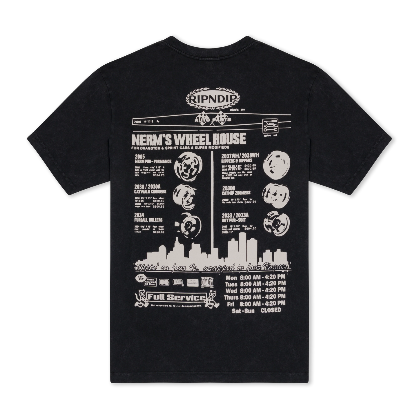 Ripndip Nerm Wheels Tee (Black Vintage)
