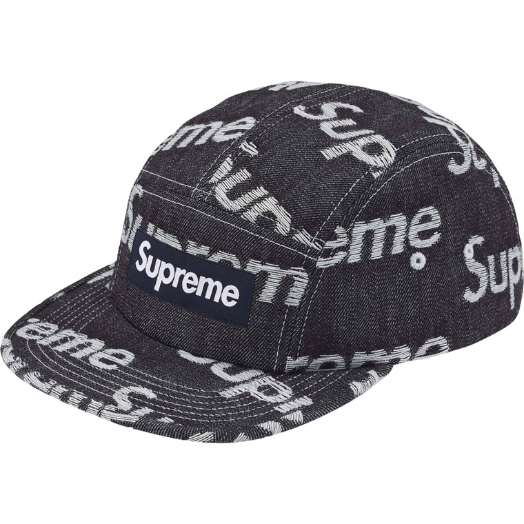 Supreme Jacquard Logos Denim Cap