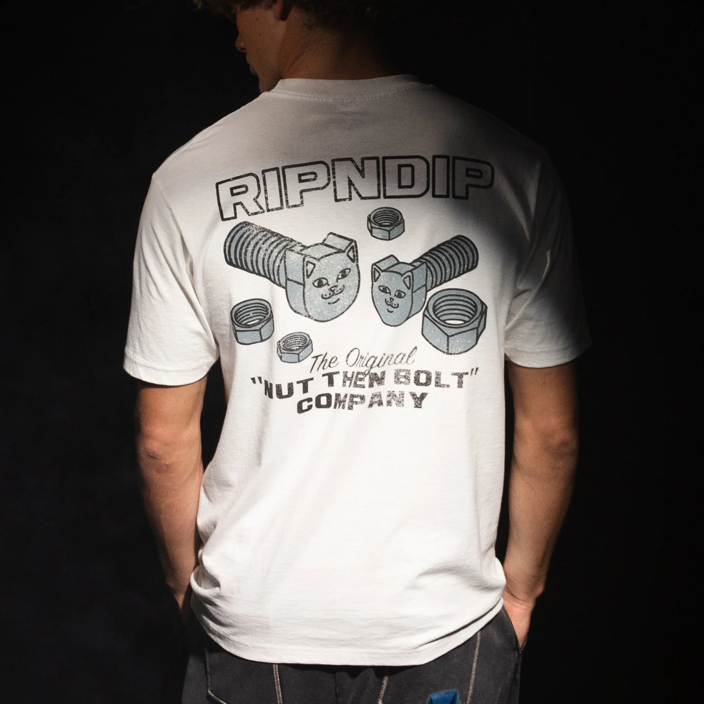 Ripndip Nut Then Bolt Pocket Tee (Bone)