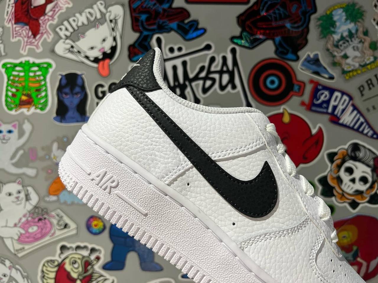 Air Force 1 Low (W)  "Black Swoosh"