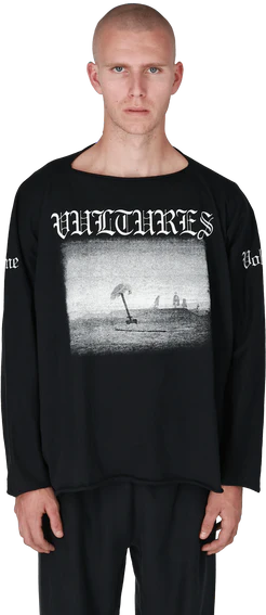 Yeezy Gosha Vultures Long Sleeve Tee (Black)