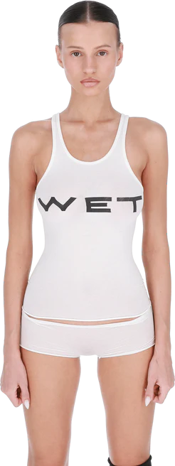 Yeezy Mowalola Wet Tank (White) – Quantum Kicks Yeezy Mowalola Wet Tank (White) – Quantum Kicks