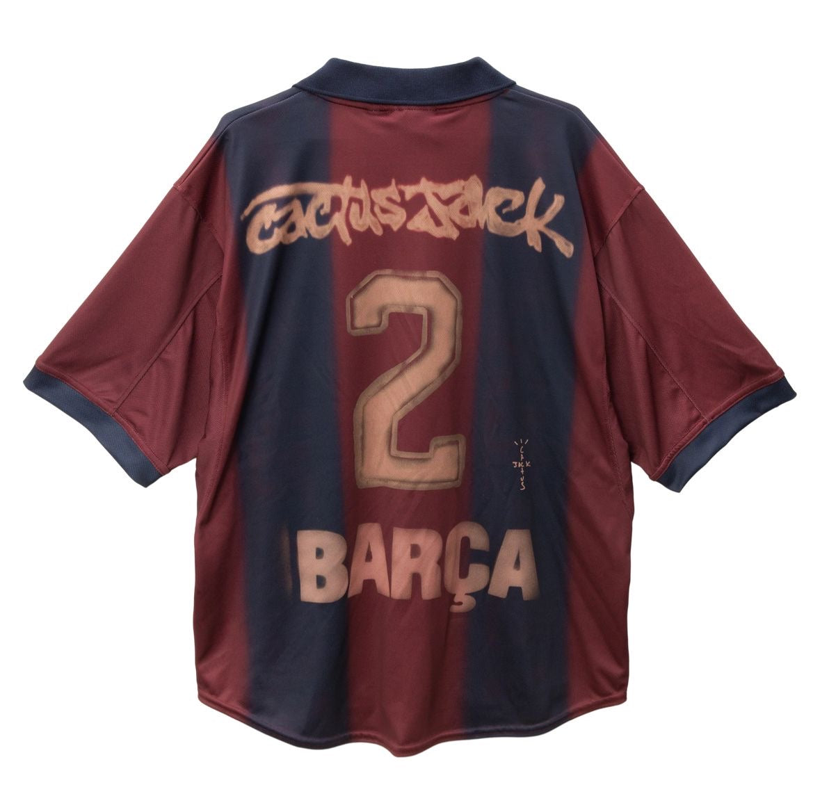 Nike x FC Barcelona x Cactus Jack "Home Skeleton" Jersey Retro (2000/01)