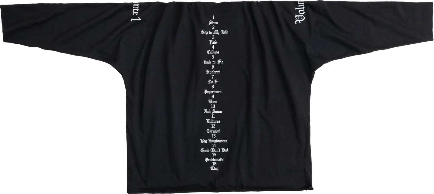 YZY Gosha Vultures Long Sleeve Tee (Black)