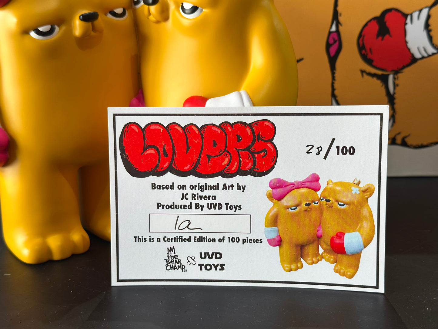 The Bear Champ "Lovers" by JC Rivera x UVD Toys