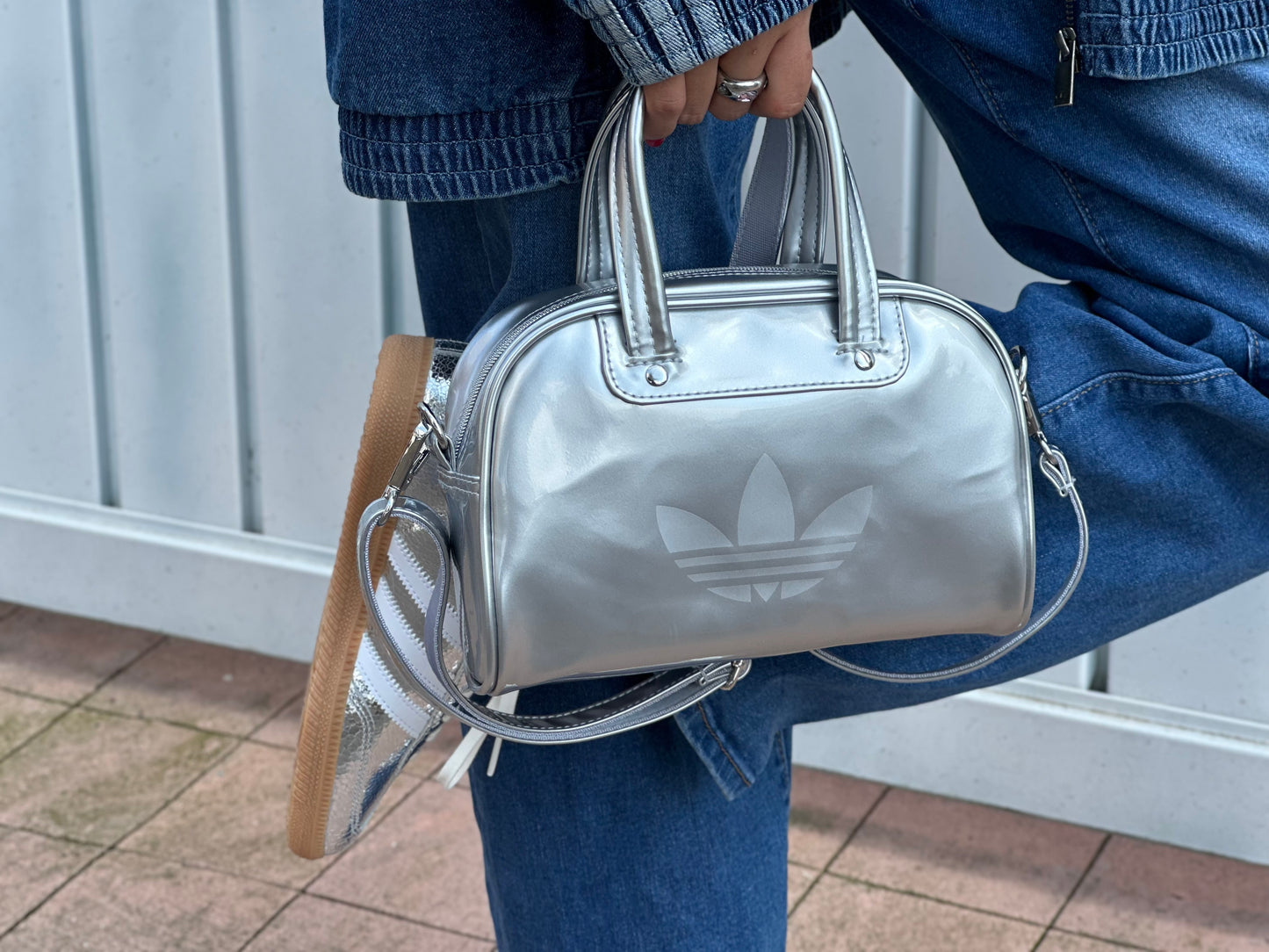Adidas Bowling Adicolor Mini Bag (Metallic Silver)