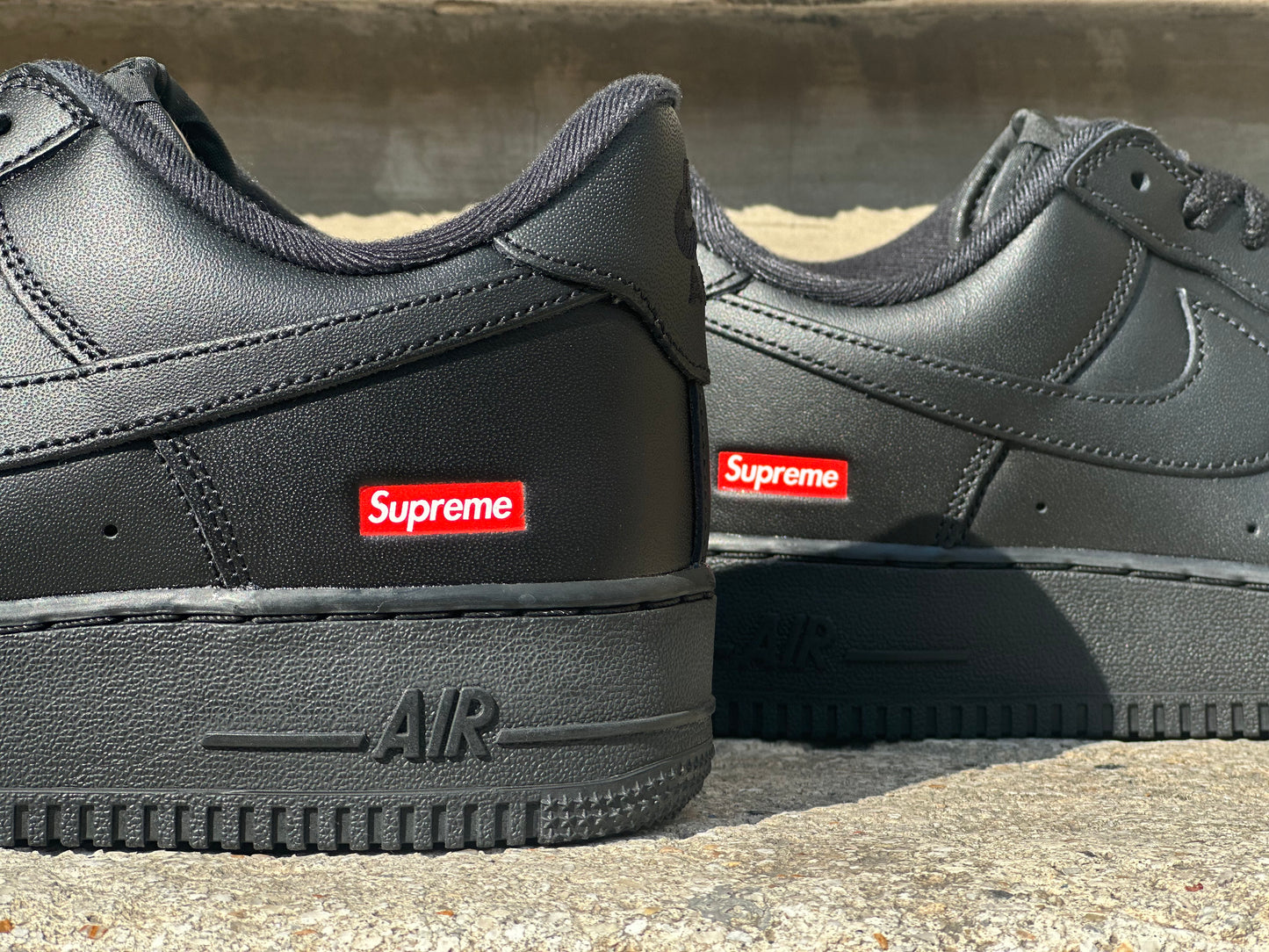 Supreme x Nike Air Force 1 Low "Triple Black"