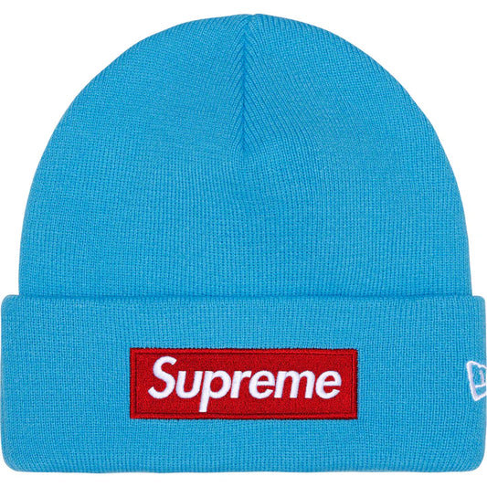Supreme x New Era Box Logo Beanie (Cyan)