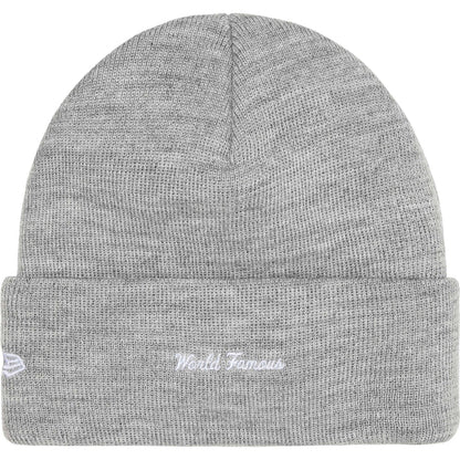 Supreme x New Era Box Logo Beanie (Heather Grey)