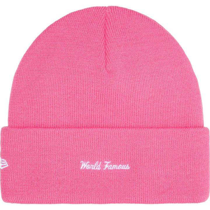 Supreme x New Era Box Logo Beanie (Magenta)