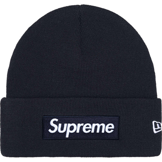 Supreme x New Era Box Logo Beanie (Navy)