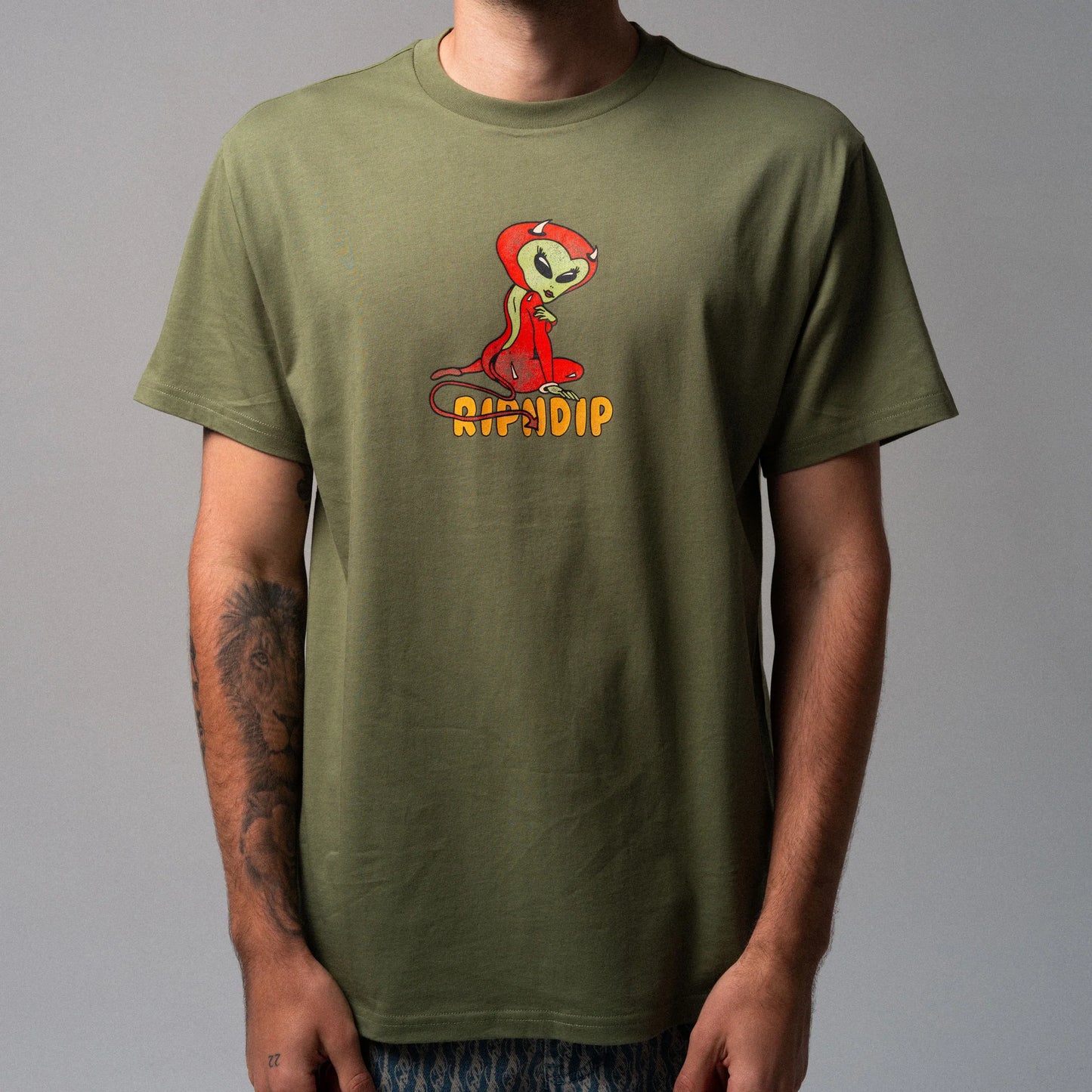 Ripndip "Devil Alien" Tee (Dusty Forest)