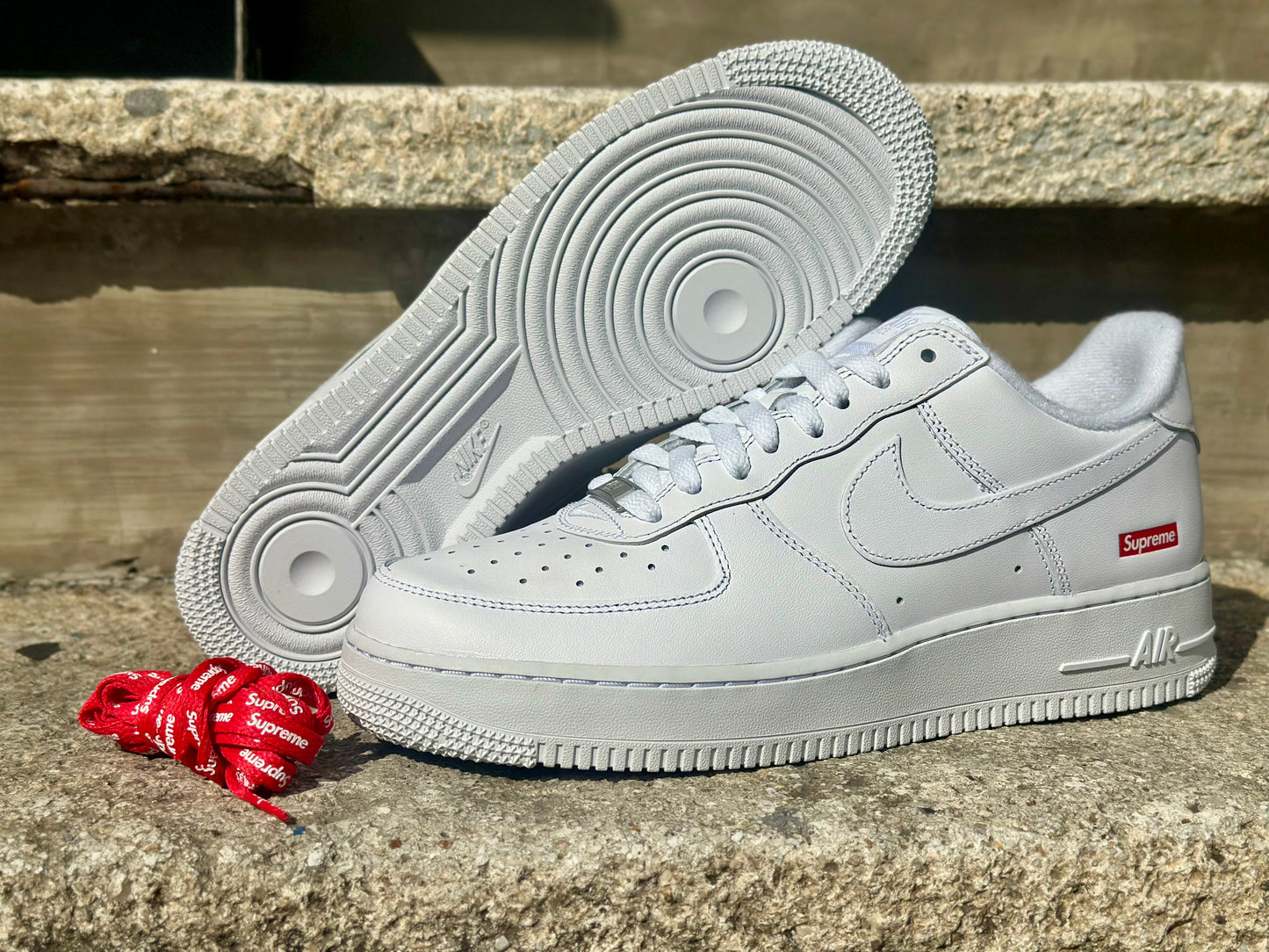 Supreme x Nike Air Force 1 Low "Triple White"