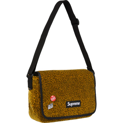 Supreme Velvet Small Messenger Bag (Tan Leopard)