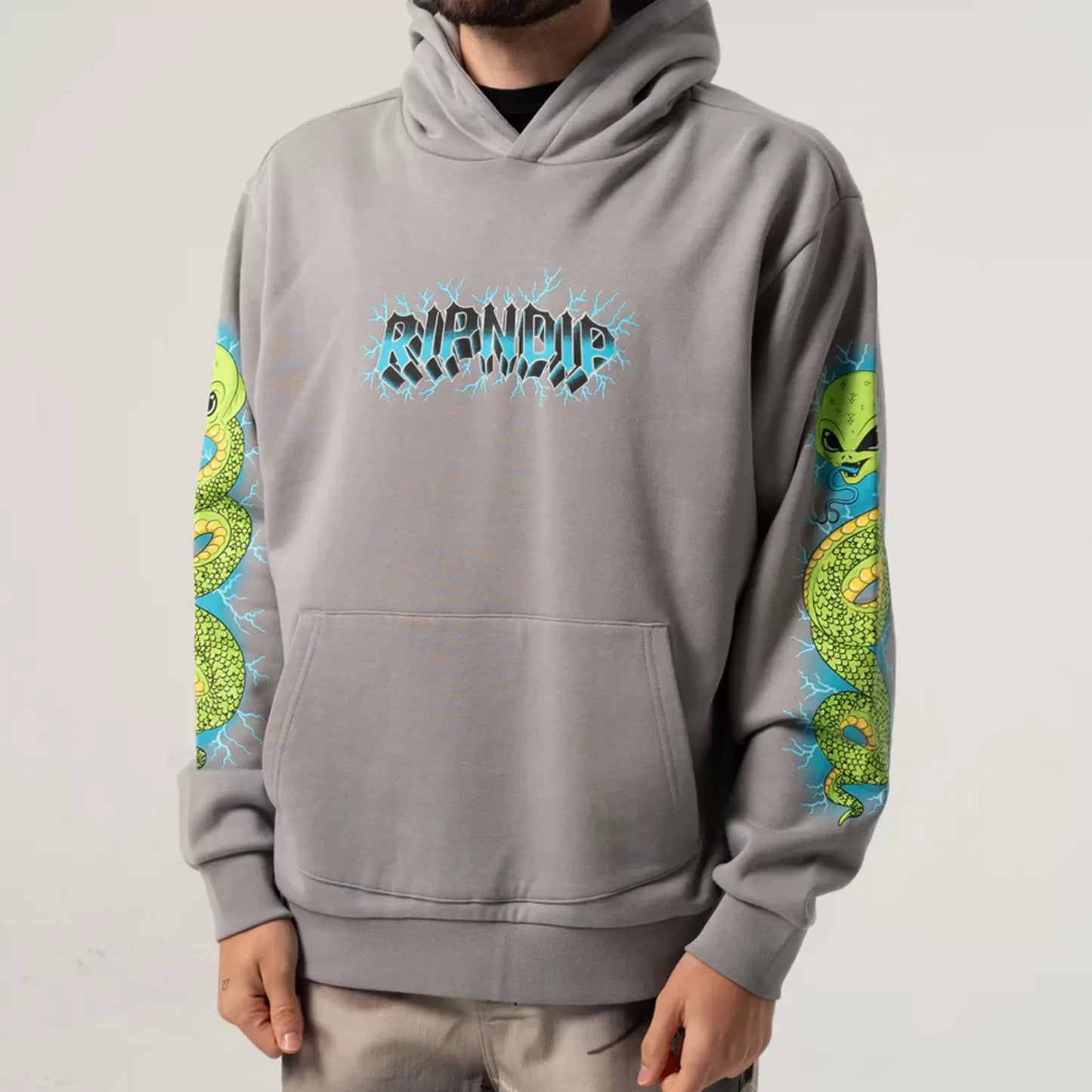 Ripndip Skull and Bones Hoodie (Charcoal)