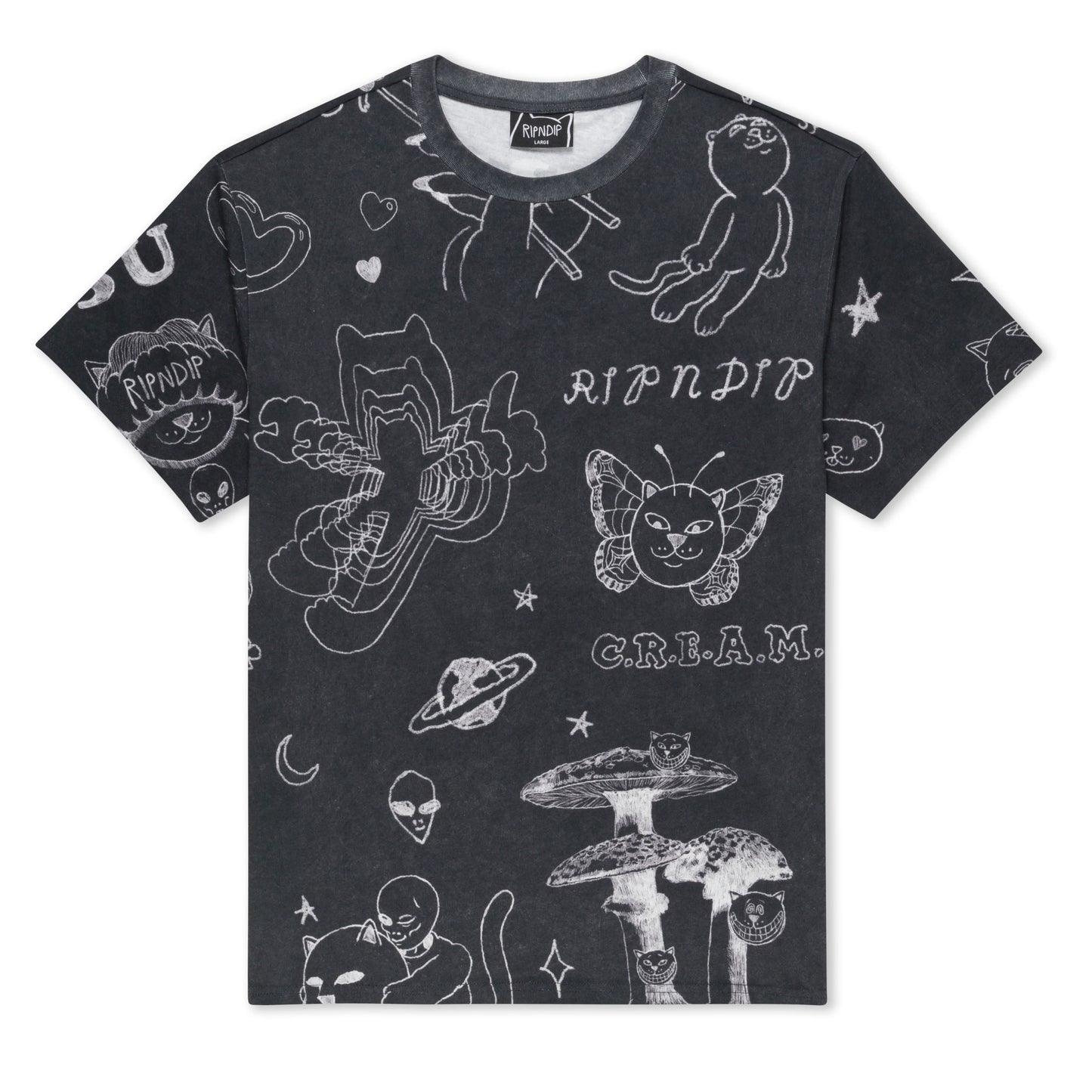 Ripndip Nermal Domination Tee (Black Wash)