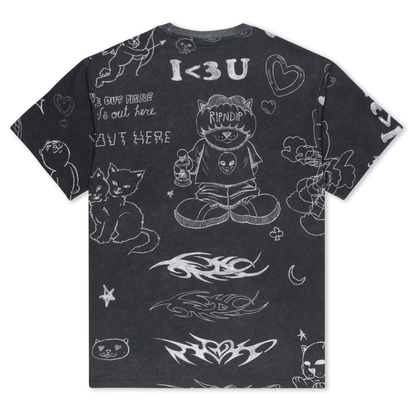 Ripndip Nermal Domination Tee (Black Wash)