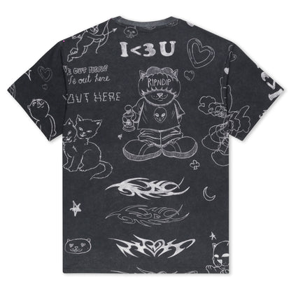 Ripndip Nermal Domination Tee (Black Wash)