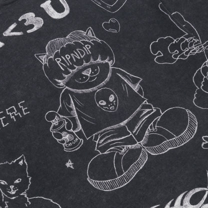 Ripndip Nermal Domination Tee (Black Wash)