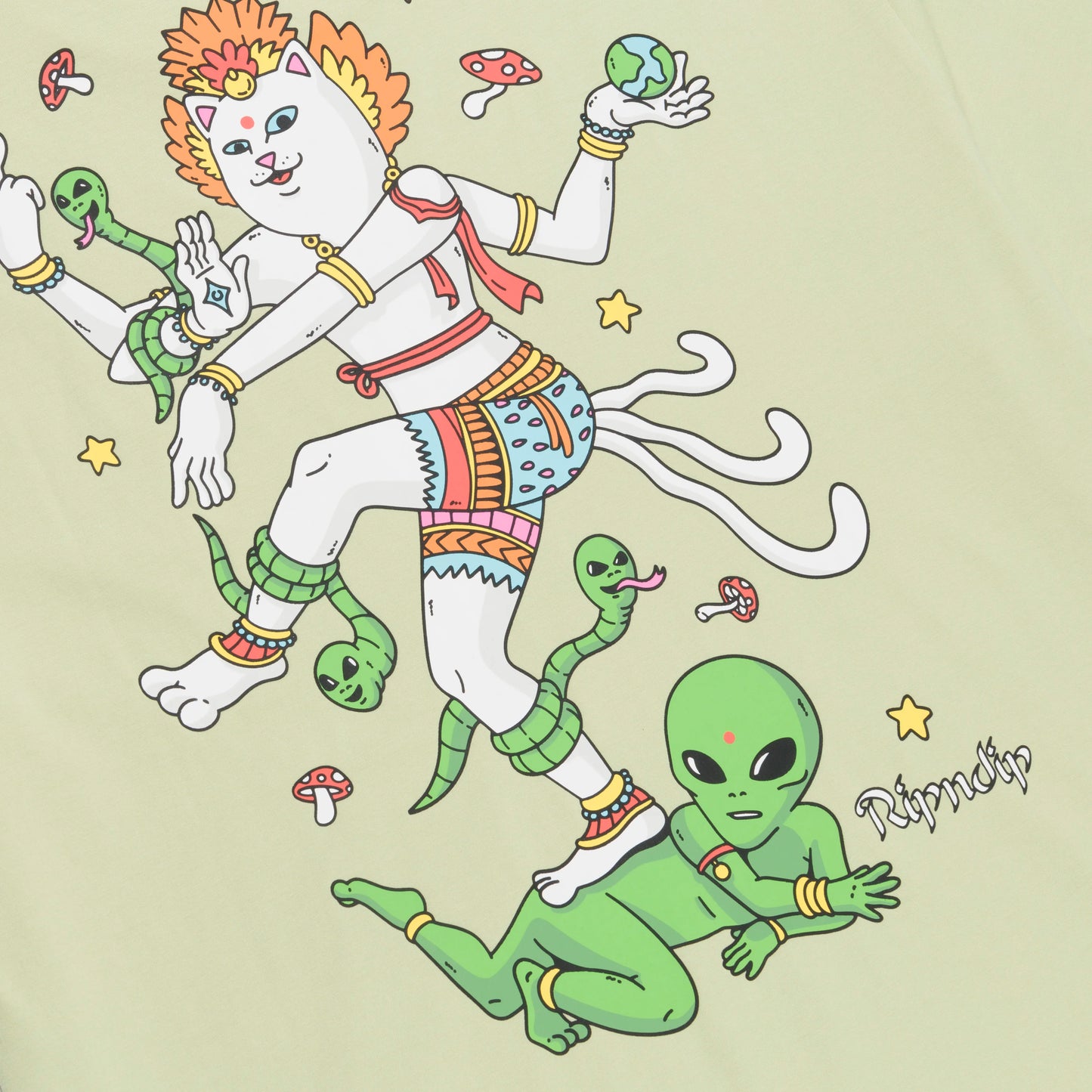 Ripndip Alien Whisperer Tee (Light Moss)