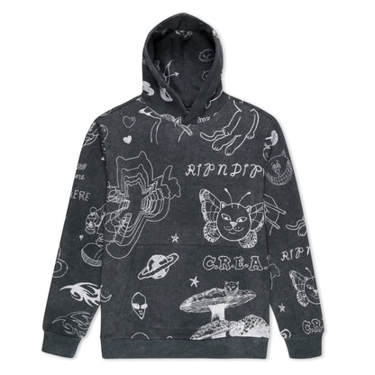 Ripndip Nermal Domination Hoodie (Black Wash)