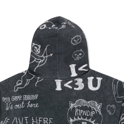 Ripndip Nermal Domination Hoodie (Black Wash)