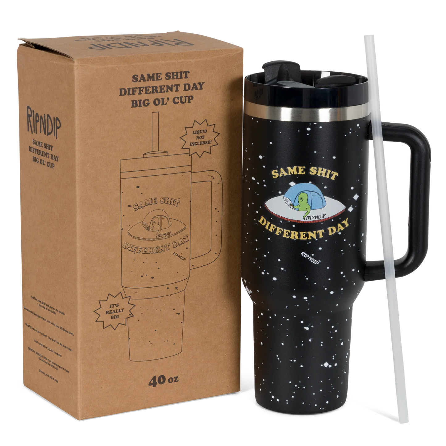 Ripndip "Same Shit Different Day" Big Cup Tumbler (Black)