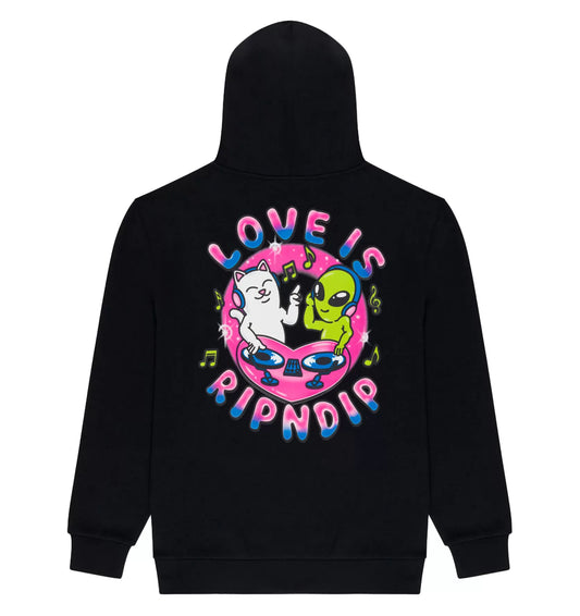 Love Is Ripndip Hoodie (Black)