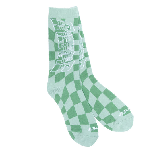 Checked Socks (Olive)