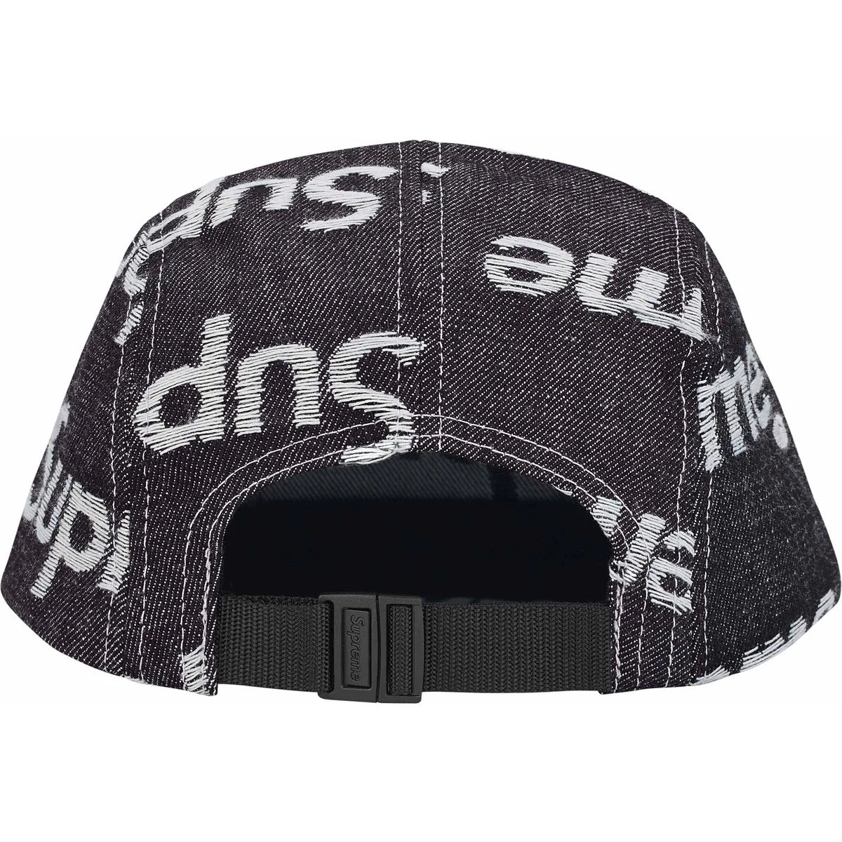 Supreme Jacquard Logos Denim Cap