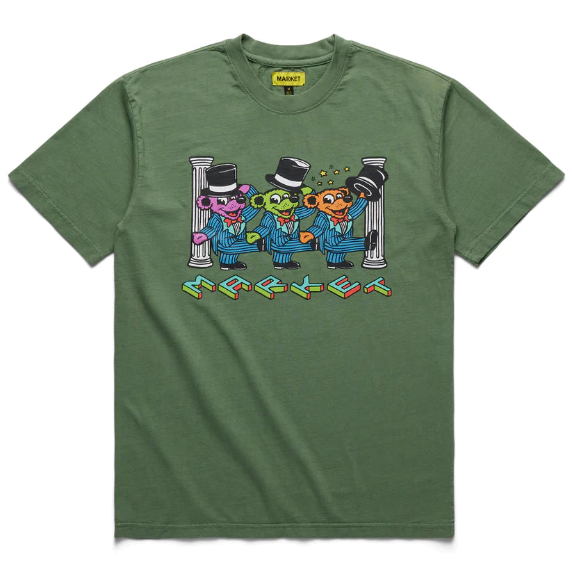 Dancing Trio Bear Tee (Jade)