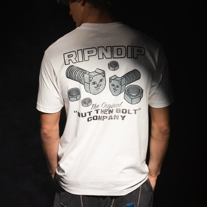 Ripndip Nut Then Bolt Pocket Tee (Bone)