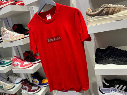 Supreme x Swarovski Box Logo Tee "Red"