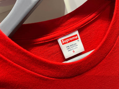 Supreme x Swarovski Box Logo Tee "Red"