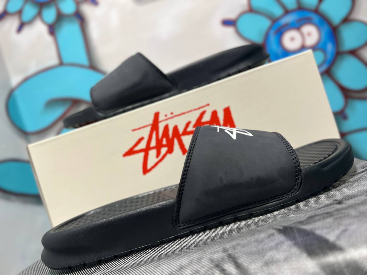 Benassi Stussy Slide "Off Noir"