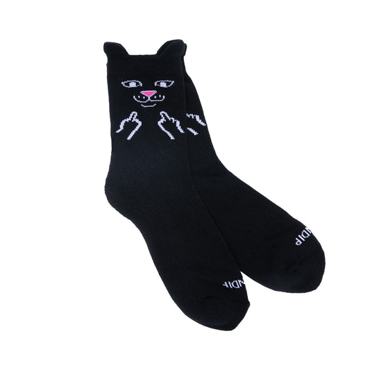 Jerm Face Mid Socks (Black)